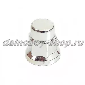 Колпачок гайки 32 пластик удлинен. хром / Турция