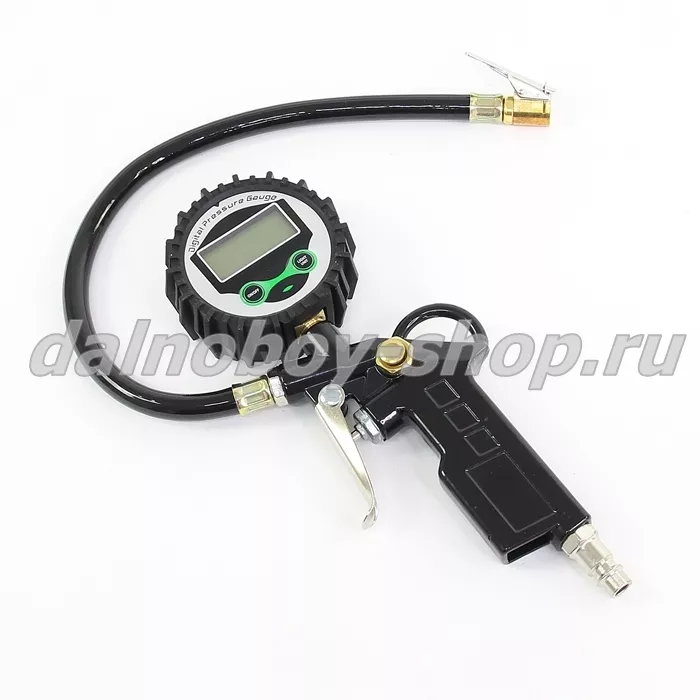 Манометр Электронный с пистолетом для подкачки шин / Евро 
