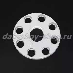Колпак колеса передний пластик 19,5 СТУПИЧНЫЙ ЗАКРЫТЫЙ 8 шпилек / белый