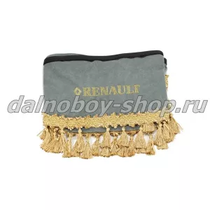 Ламбрекен лоб.+ шторка боковая велюр 2.4м  RENAULT MAGNUM серый