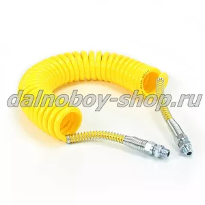 Еврошланг пневматический М22 7.5м полиуретан желт. (узкие витки) (25)
