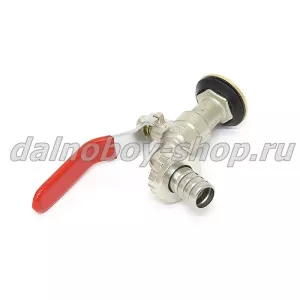 Кран с вентелем металлический для бачков -умывальников 1/2