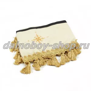 Ламбрекен лоб.+ шторка боковая велюр 2.2м УНИВЕРСАЛ РОЗА ВЕТРОВ бежевый