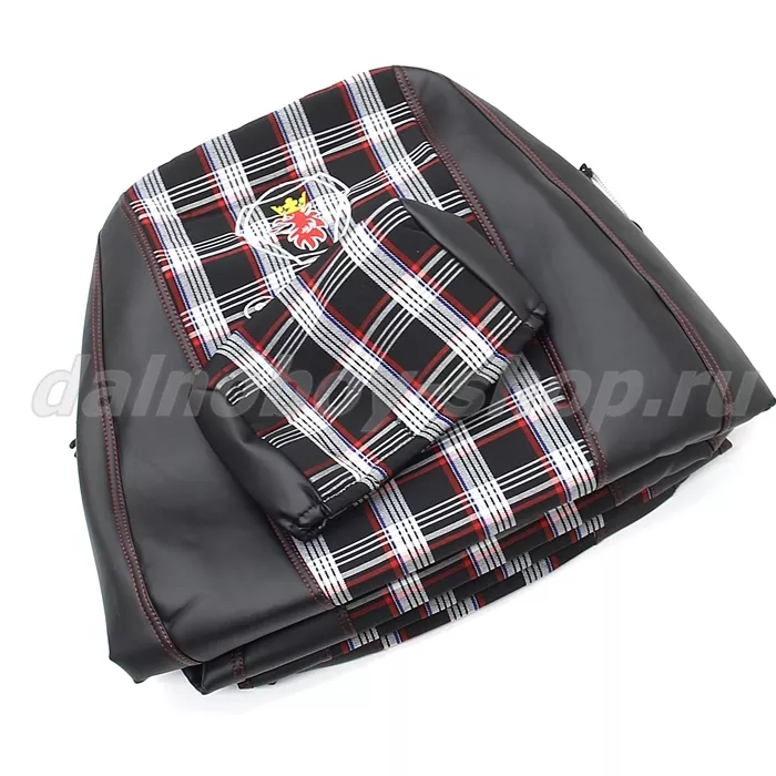 Чехол - сиденье иск.кожа+клетка ГОЛЬФ PREMIUM SCANIA 5серия (1 ремень)(1 выс.1 низ) 2004-2014 