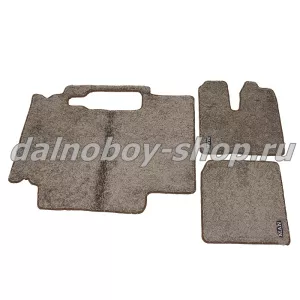 Коврик ворс под ноги Польша (из 3-х) MAN TGX после 2017 1выдв.ящик (механика) ФОРТУНА коричневый