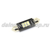 Лампочка салонная SJ -3030-6SMD 41mm 9-40v  белая (по 10 шт)