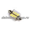 Лампочка салонная "ЛИНЗА" 6SMD (2911) белая 24v W  (10)