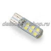 Лампочка габаритная без/цок "СИЛИКОН" 12 SMD SIL (8970) белая 24v (по 10 шт)