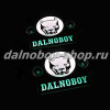 Табличка светящаяся черная 13/15 см. DALNOBOY бел/зел 24v (2шт) двойная