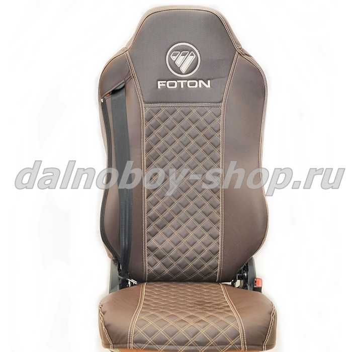 Чехол - сиденье / иск.кожа /PREMIUM / FOTON AUMAN (FA02) / коричнево-коричневый
