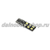 Лампочка габаритная без/цок  T10-2835-PCB-12SMD-с обманкой белая 24v (по 10 шт)