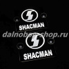 Табличка светящаяся черная 13/15 см. SCHACMAN бел/бел 24v (2шт) двойная