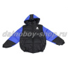 Куртка мужская утепленная с капюшон. (комбинир.) / SITRAK / 60-62 /  сине-черная