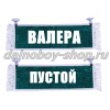 Вымпел "Пустой - ВАЛЕРА" 10*25 см зеленый