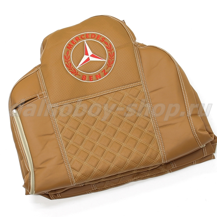 Чехол - сиденье / иск.кожа /PREMIUM / MERCEDES MP II/III 2004-2013 (2ремня)(2 выс.сид.) фокс+фокс