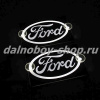 Табличка светящаяся черная 13/15 см. FORD бел/бел 12v (2шт) двойная