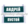 Вымпел "Пустой - АНДРЕЙ" 10*25 см зеленый