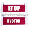 Вымпел "Пустой - ЕГОР" 10*25 см красный