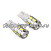 Лампочка габаритная без/цок "ЛИНЗА"+10SMD (8537) белая 24v (10)