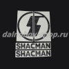 Наклейка на боковые окна 45*33 "SHACMAN" ( комплект 2шт.) цвет черный