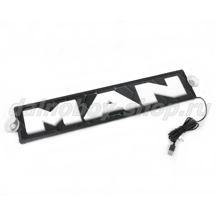 Табличка светящаяся 3d 10/50 см. MAN 24v 