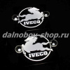 Табличка светящаяся черная 13/15 см. IVECO бел/бел 24v (2шт) двойная