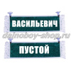 Вымпел "Пустой - ВАСИЛЬЕВИЧ" 10*25 см зеленый