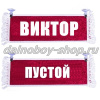 Вымпел "Пустой - ВИКТОР" 10*25 см красный