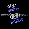 Табличка светящаяся черная 13/15 см. HYUNDAI бел/син 24v (2шт) двойная