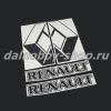 Наклейка на боковые окна 45*33 "RENAULT" ( комплект 2шт.) цвет черный