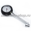 Манометр металл "TIRE GAUGE DUAL" 15 атм. ОБРЕЗИНЕННЫЙ /10