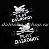 Табличка светящаяся черная 13/15 см. PLAY DALNOBOY бел/бел 24v (2шт) двойная