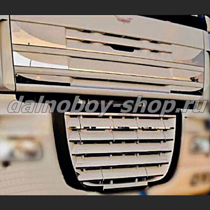 Накладки INOX  на решетку радиатора DAF XF-105  (D122)