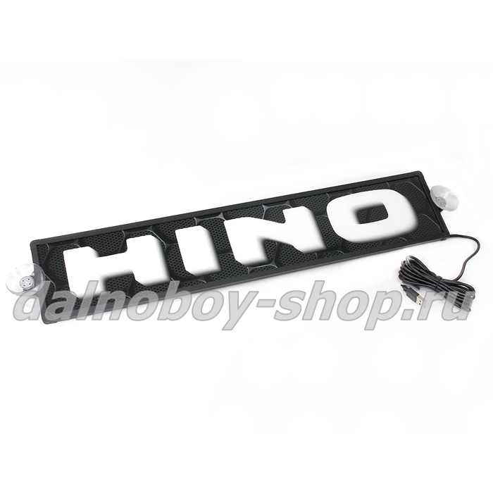 Табличка светящаяся 3d 10/50 см. HINO 24v 