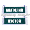 Вымпел "Пустой - АНАТОЛИЙ" 10*25 см зеленый