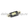 Лампочка салонная SJ -3030-6SMD 39mm 12v  белая (по 10 шт)