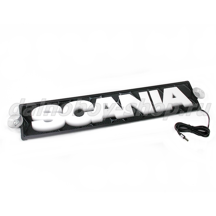 Табличка светящаяся 3d 10/50 см. SCANIA 24v 