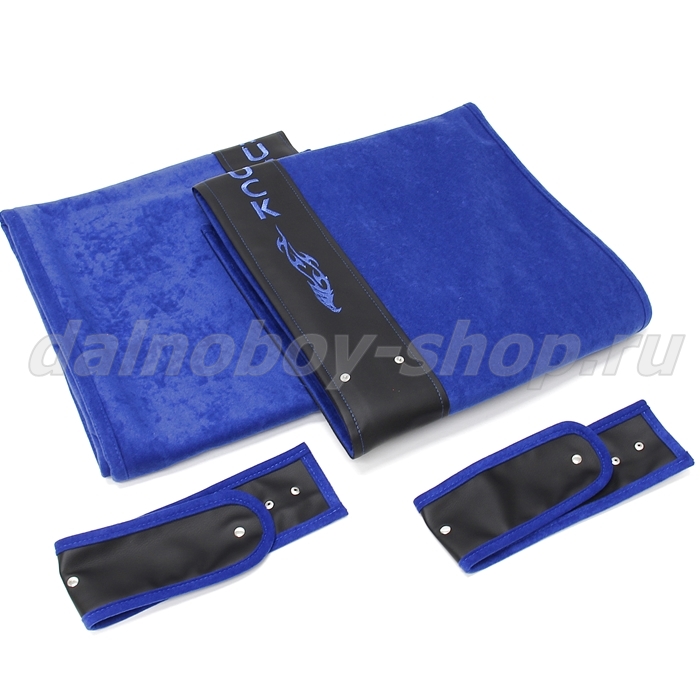 Шторы спальника TRUCK 1.2*1.5 синяя алоба + черная кожа