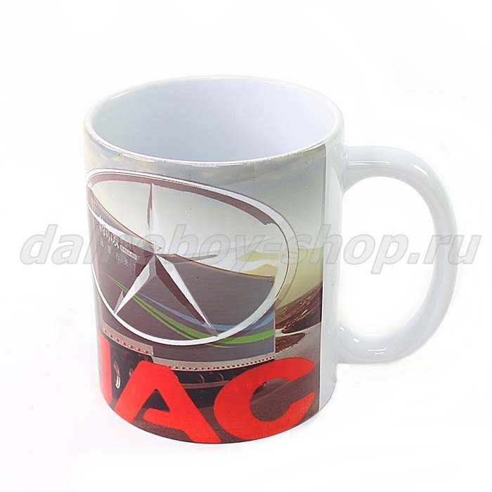 Кружка фарфор с логотипом и рисунком JAC