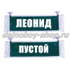 Вымпел "Пустой - ЛЕОНИД" 10*25 см зеленый