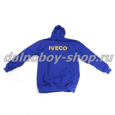 Толстовка IVECO  3XL  с капюшоном синяя