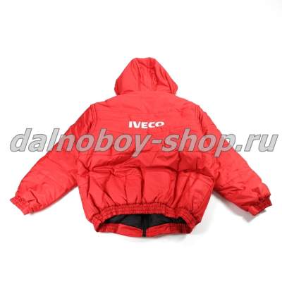 Куртка мужская утепленная с капюшон. IVECO 50-52 красная.