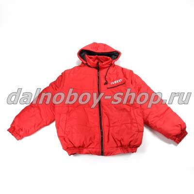 Куртка мужская утепленная с капюшон. IVECO 52-54 красная.