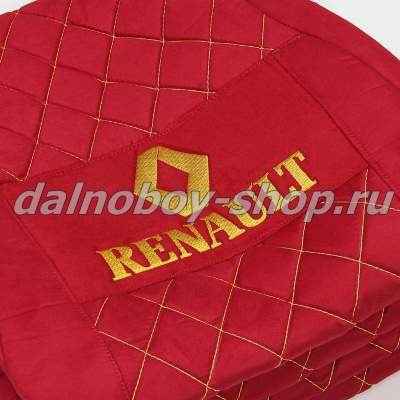 Чехол - сиденье аликанте RENAULT PREMIUM 2012 (1 ремень)(2 выс.сид.) красный