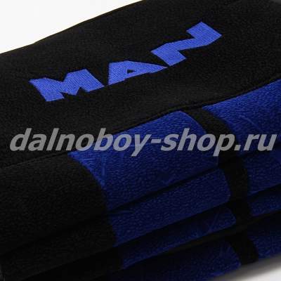 Чехол - сиденье флок MAN - 2000 (2низк.2ремня) синий_1