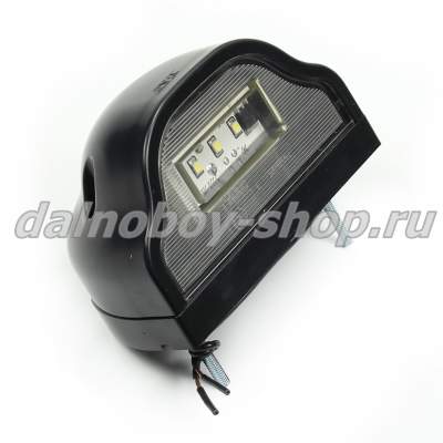 Подсветка номера LED 12 - 24v ТРАС волна черная   (30)