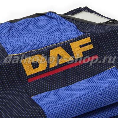 Чехол - сиденье иск.кожа+жаккард DAF XF-95/105 черно-синий_1