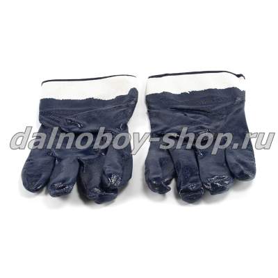 Перчатки нитриловые резина КРАГИ синие (12пар/уп)