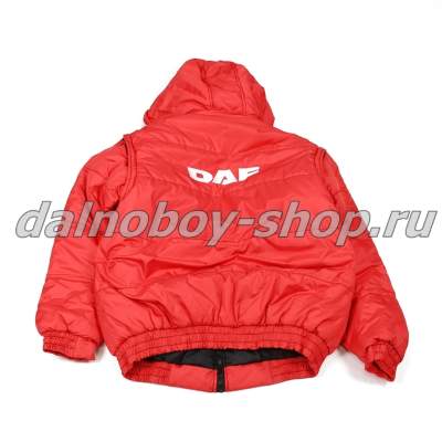 Куртка мужская утепленная с капюшон. DAF 46 красная.