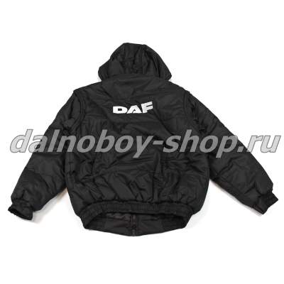 Куртка мужская утепленная с капюшон. DAF 46 черная.